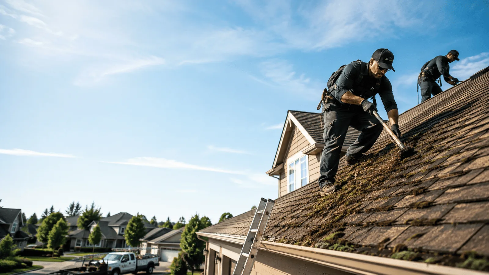 Roof Moss Removal in Hazel Park, MI near me